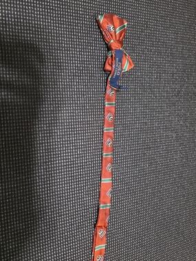Polo by Ralph Lauren Red Kids Tie with Green Stripes and Navy Tag